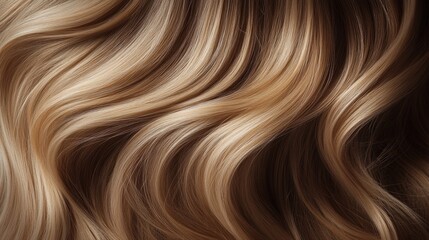 Fototapeta premium long blonde hair texture, healthy smooth, close-up
