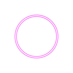 circle bright pink glowing 