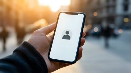 Close-up of smartphone screen with privacy lock icon and hand partially covering it, highlighting the significance of phone security and personal data protection