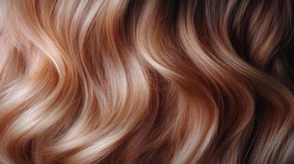 Fototapeta premium very healthy long shiny hair, color dark blonde, that looks out of a commercial