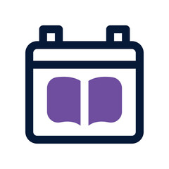 calendar icon. vector dual tone icon for your website, mobile, presentation, and logo design.
