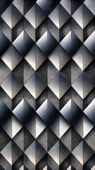 Obraz premium Clean diagonal pattern with alternating light and dark gray blocks wallpaper 