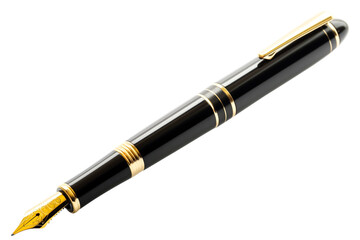 Fototapeta premium A pen signing a peace treaty, isolated on transparent background 