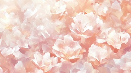 Soft pink color palette abstract floral painting background