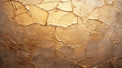 Luxurious Gold Leaf Background with Exquisite Textures and Metallic Highlights