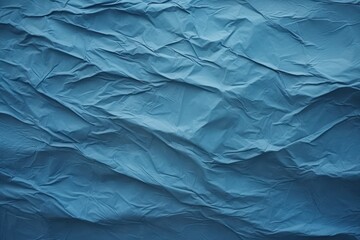 Fototapeta premium crumpled blue paper texture background