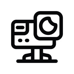 action camera icon. vector line icon for your website, mobile, presentation, and logo design.