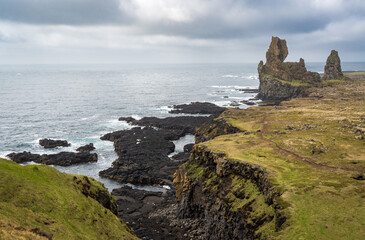 Londrangar Basalt Cliffs (Hellnar) in Iceland