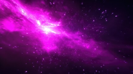 Obraz premium Purple nebula is illuminating the universe background