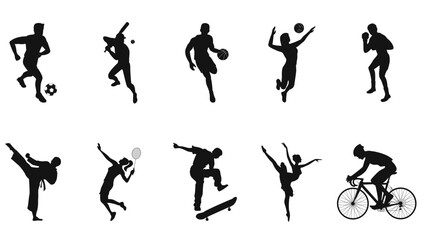 Sports Silhouette Vector SET