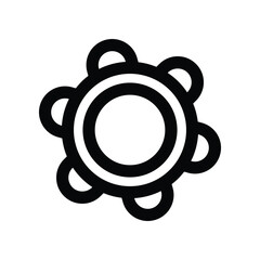 tambourine icon. vector line icon for your website, mobile, presentation, and logo design.