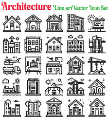 Architecture Vector Icon set