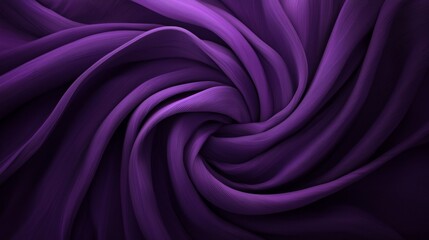 A close-up view of swirling purple fabric, showcasing its soft texture and rich depth of color.