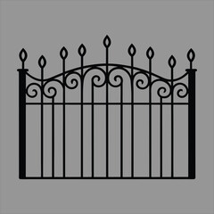 wrought iron fence