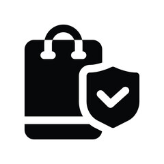 protection icon. vector glyph icon for your website, mobile, presentation, and logo design.