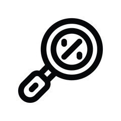 magnifier icon. vector line icon for your website, mobile, presentation, and logo design.