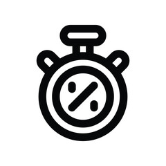 timer icon. vector line icon for your website, mobile, presentation, and logo design.