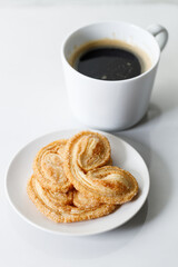 Palmier butterfly puff and Coffee