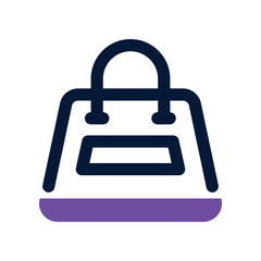 handbag icon. vector dual tone icon for your website, mobile, presentation, and logo design.