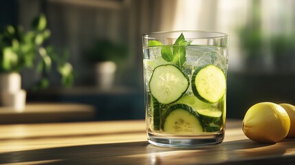 Fototapeta premium Refreshing Detox Water with Citrus