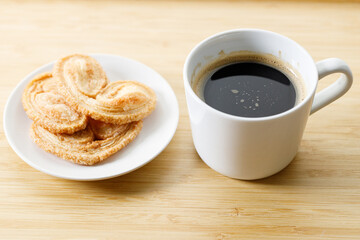 Palmier butterfly puff and Coffee