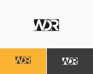 WDR Logo Design Letter