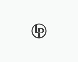 LP logo. L P design. White LP letter. LP logo 