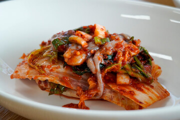 Korean Kimchi with Octopus
