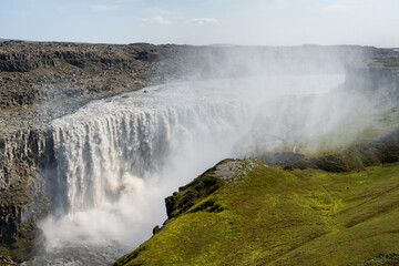 Hafragilsfoss Waterfall at Vatnajokull National Park