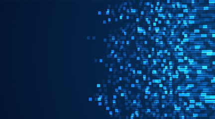 Abstract big data code representation. High-tech background. Big data visualization concept.