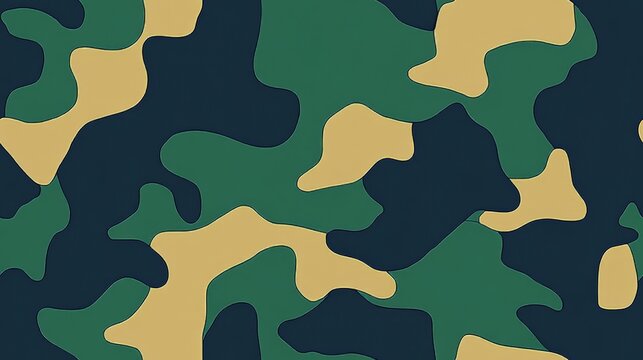 simple camouflage pattern vector in dark green, camo patterns