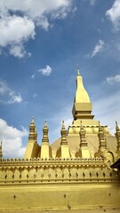 Naklejka premium golden pagoda Luang Vientiane