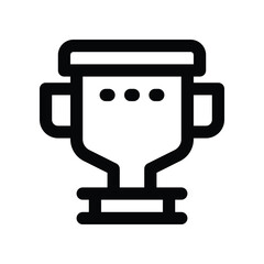 trophy icon. vector line icon for your website, mobile, presentation, and logo design.