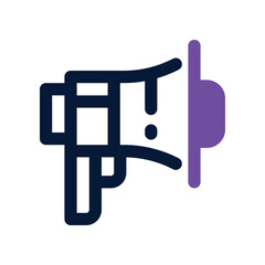 megaphone icon. vector dual tone icon for your website, mobile, presentation, and logo design.