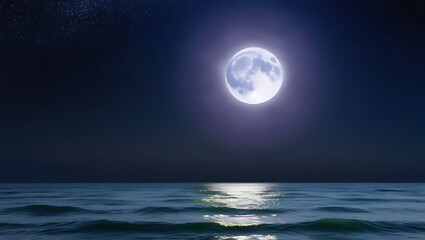 moon over water