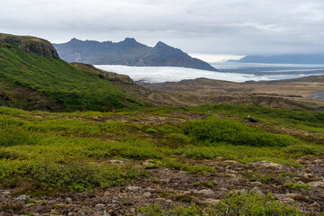 The Fjallsarlon Glacier Lagoon in Vatnajokull National Park, Iceland