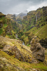 Múlagljúfur Canyon and Waterfalls in Iceland