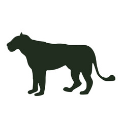 Tiger bAnimal Silhouette