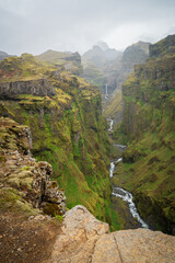 Obraz premium Múlagljúfur Canyon and Waterfalls in Iceland