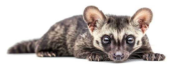 Obraz premium Closeup of the Asian palm civet, a nocturnal mammal native to Southeast Asia