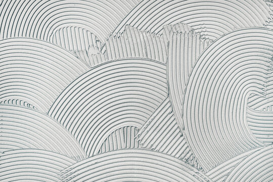 Decorative relief plaster wall with a unique pattern