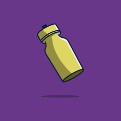 Water bottle bidon, vector illustration