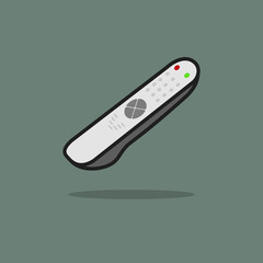 vector television remote device with background