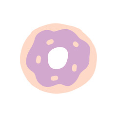 donut cartoon design vector illustration