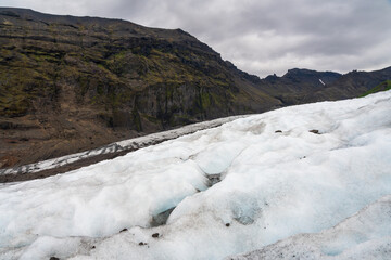 The Fláajökull Glacier in Iceland