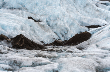 The Fláajökull Glacier in Iceland