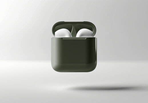 Earphones Case Mockup With Generative AI