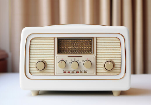 Retro Radio Mockup With Generative AI