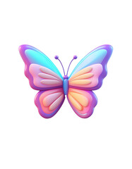 butterfly 3d icon
