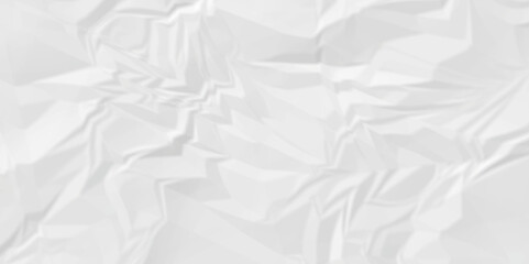 Obraz premium Empty White wrinkly backdrop paper background. panorama grunge wrinkly paper texture background, crumpled pattern texture. paper crumpled texture. white fabric crushed textured crumpled.